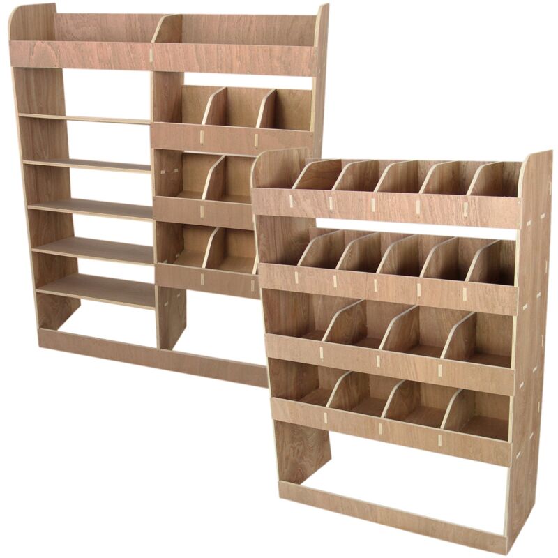

Monster Racking-KIT-Vauxhall Vivaro SWB L1 Unidad de Combinación de Estanterías de Madera Contrachapada
