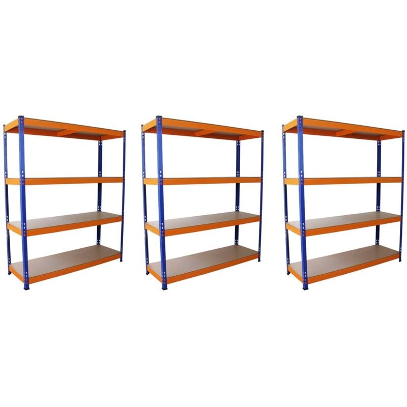 S-rax 3 x Metal Shelving Racking Heavy Duty - Monster Racking