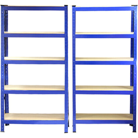 Monster Racking T-Rax Heavy Duty Shelving Units, Blue, 75cm W,