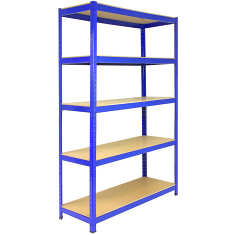 Monster Racking T-Rax Strong Storage Shelves, Blue, 120cm W, 45cm