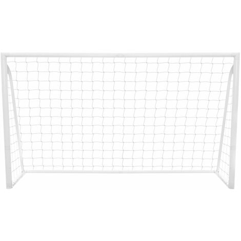 Monster-Shop – But de football 1,2 x 1,8 m – Cadre PVC léger et transportable – Filet PE 30 plis résistant aux intempéries – Installation rapide