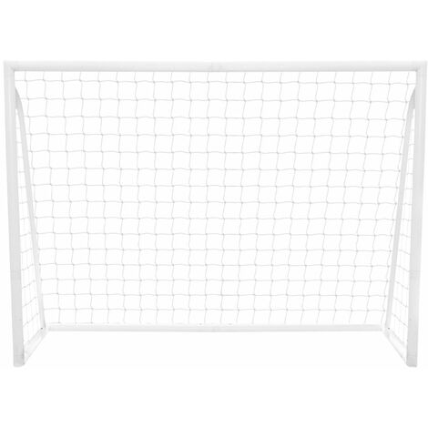 Monster-Shop – But de football 2,4 x 1,8 m – Cadre en PVC léger et transportable – Installation rapide – Accessoires inclus pour entraînements