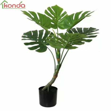 SET DI 3 Piante Finte Da Interno Monstera Finta 15Cm Con Vaso Piante  Artificiali EUR 38,76 - PicClick IT