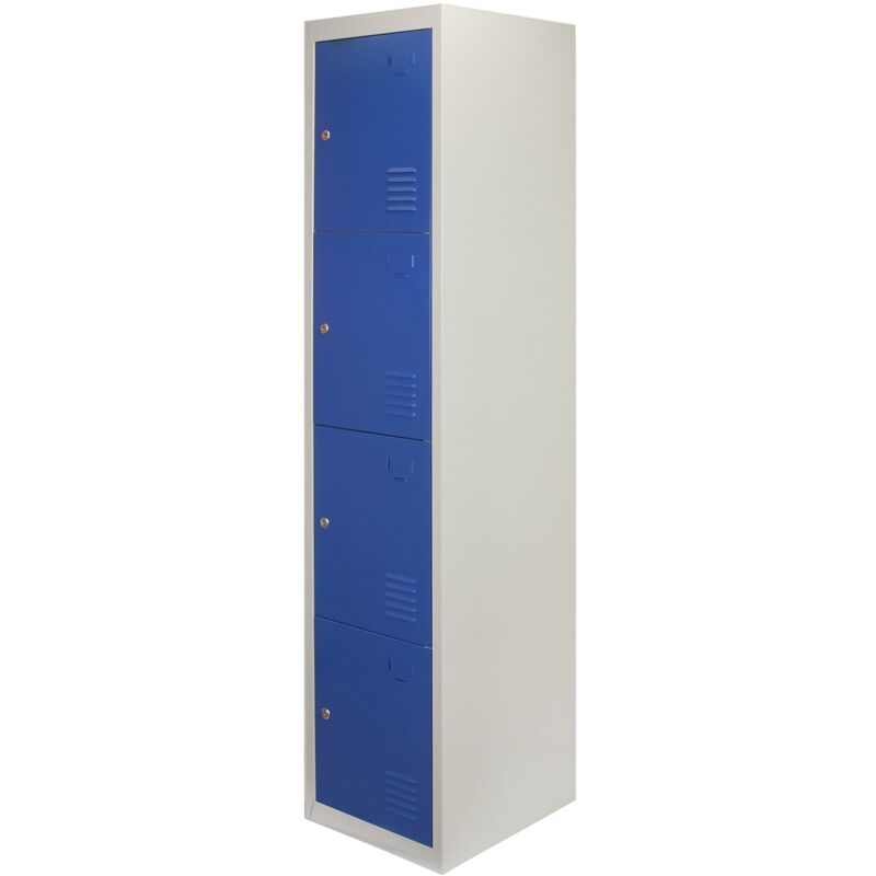 Armadio Spogliatoio Sporco 68x34x180h cm Pulito 2 Posti Salva Spazio Dim