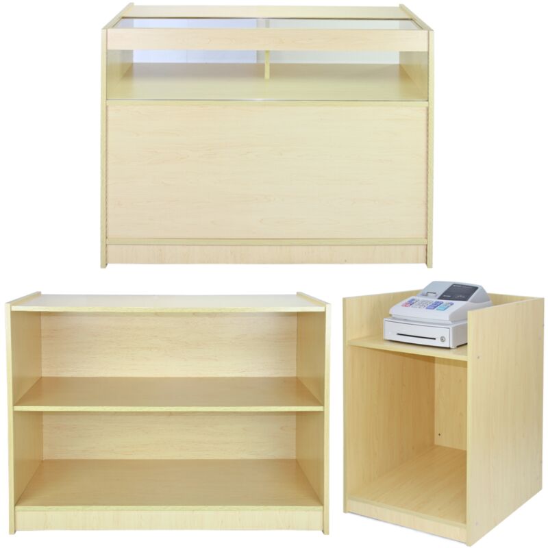 MonsterShop A1200 Shop Counter Retail Showcase Display Cabinet,