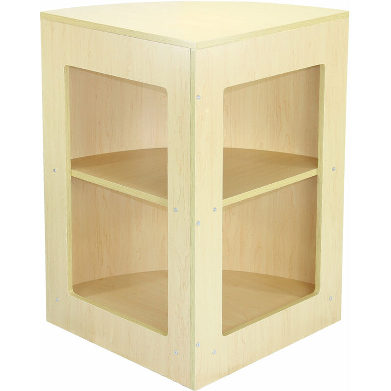 Monster-shop - MonsterShop - Comptoir d'Angle Courbe de Magasin et Réception CM60 Finition en Érable 60cm x 60cm x 90cm