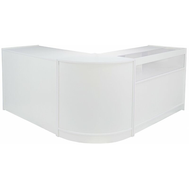 Monster-shop - MonsterShop - Collection Galaxy avec 3 Comptoirs de Magasin et Réception Lilas Blancs Élégante Pas Blanc Pur