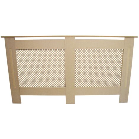 MonsterShop - Cubreradiador para Esconder Ocultar Radiadores en MDF 1515x820x188mm Cubierta Radiador Acabado Natural Moderno Personalizable Cubreradiadores Cubre Radiadores con Cepillo Limpieza GRATIS