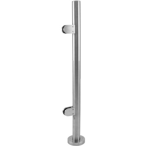 MonsterShop Stainless Steel Balustrade, End Post, 90cm H