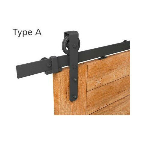 Garniture RocDesign  Monture E  porte jusquà 100 kg  noir  porte bois