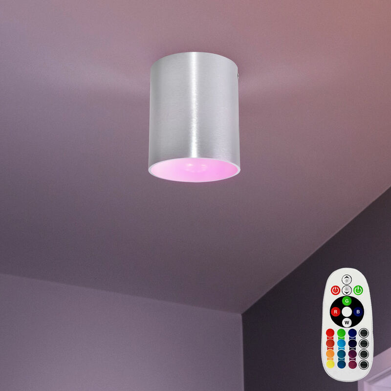 

Focos de construcción, luces de pared para dormitorio, dimmer en un juego que incluye lámparas LED RGB