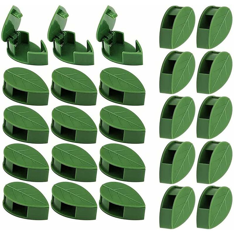 Montage Mural d'escalade De Plantes, Clip Fixation Mur Végétal, Support Vignes en Forme Feuille, Clips Montage Mural d'escalade Plantes, pour Clip De