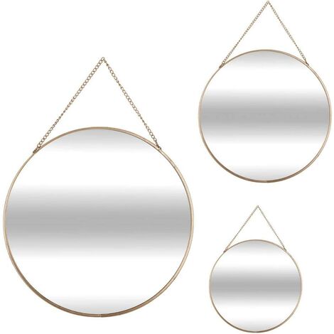 11€ sur Atmosphera Créateur d'intérieur - Lot de 3 Miroirs Muraux Déco  Laura 31cm Naturel - Achat & prix