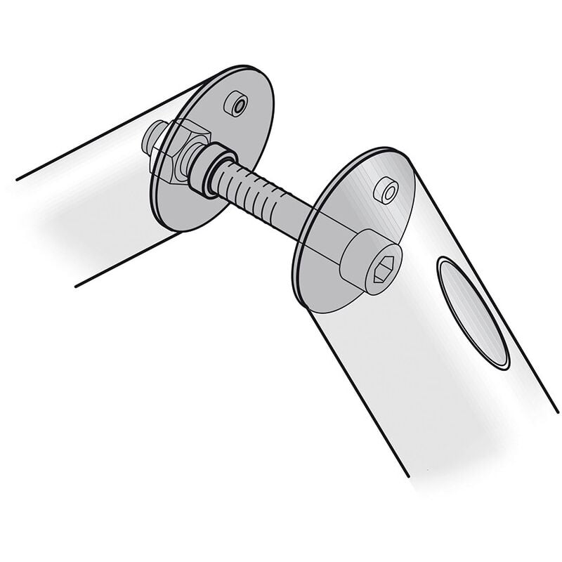 FSB - Montage Poignée de porte M8 MHK-porte .M8 Gr.oval ts 75-79