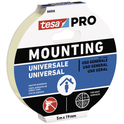 Montage Pro Adhésif Double Face Universel 5m X 19mm.