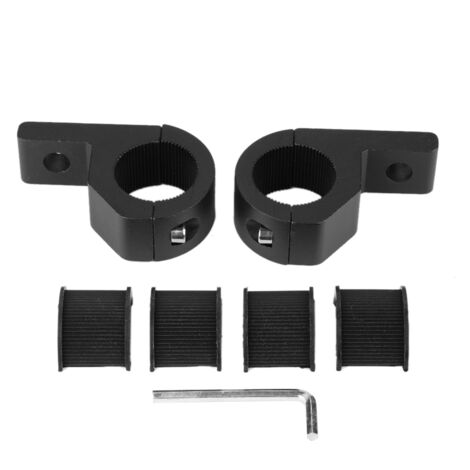 Montagehalterung für LED-Lichtleiste – Universelles Klemmset 20–30 mm aus schwarzem ABS-Kunststoff