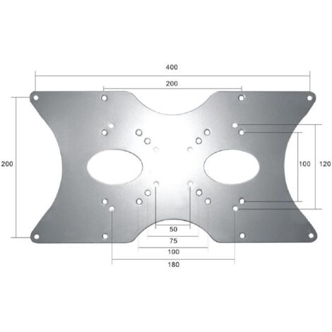 Montagekit für Plasma/LCD-Bildschirme - NEWSTAR - Silber - 22"-52" - Anpassbare VESA - Tragfähigkeit 35 kg