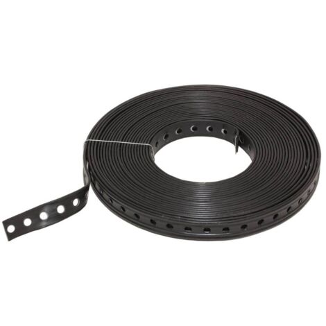 Montagelochband kunststoffummantelt ohne Randlochung 3 x 19 mm, 10 m