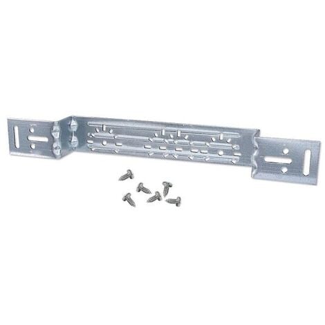 HEIMA24 Montageplatte 380 mm Stahl verzinkt für Pressfitting-Wandwinkel / Wandscheiben - doppelt - Stichmaße 73, 80, 100, 153 mm