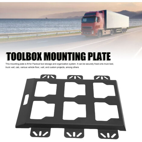 Montageplatte für das Packout-Werkzeugaufbewahrungssystem – Robuste Edelstahlbasis – Wandmontage bis 100 kg