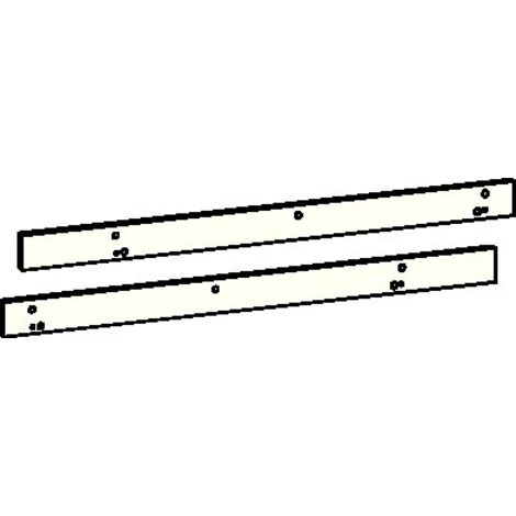 Montageplattenset f.Gleitsch.G-SR/BG silber