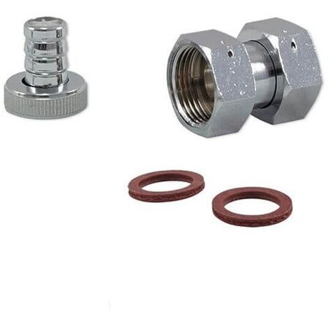 Montagesatz 3/4''IG x 3/4''IG zu Auslaufventil 1/2'' - mit Schlauchverschraubung