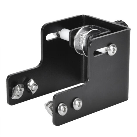 Montagesatz für einen Y-förmigen Riemenspanner aus schwarzem Aluminium für den Ender-3 Pro 3D-Drucker