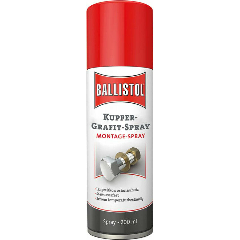 

Montaje De Cobre 200Ml Aerosol Grafit Spray Ballistol (Por 12)