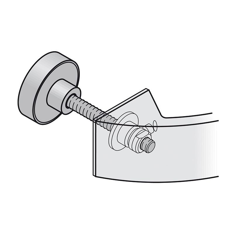 

Montaje Pomo de puerta .M8 m para MHK,Gr.6526 TS 75-84,6204