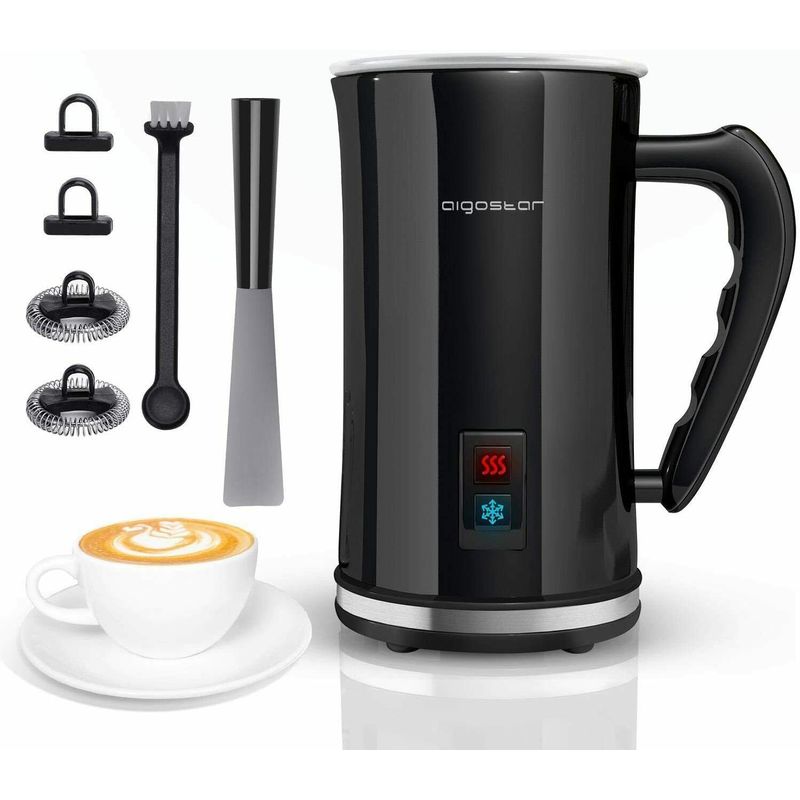 Aigostar - montalatte elettrico cappuccinatore 240 ml schiuma per caffè latte