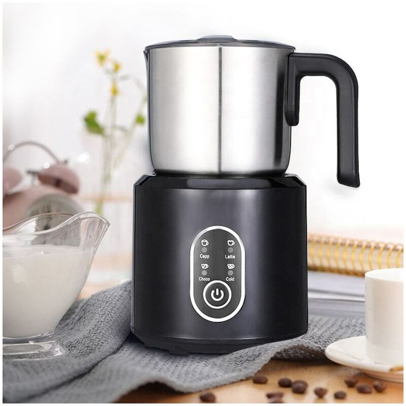 Montalatte elettrico con raccordi in acciaio inox