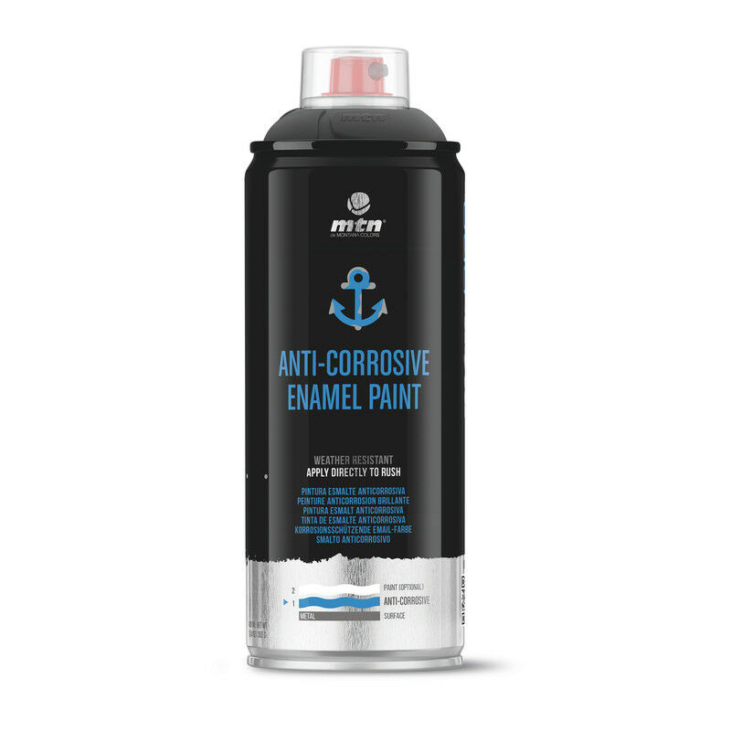 

Spray Esmalte Anticorrosivo Negro 400ml - Montana Colors
