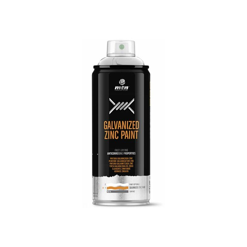 

Montana Colors - Spray Plata Galvanizada (Zinc Brillante) 400ml