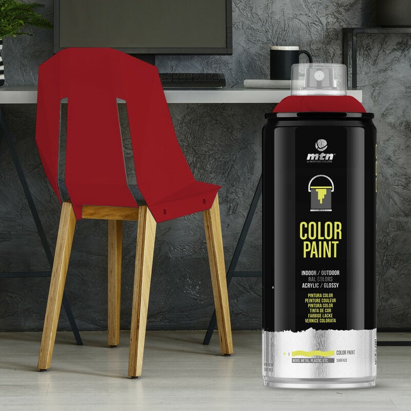 

Spray Ral Acrílico R-3000 Rojo Vivo 400ml - Montana Colors