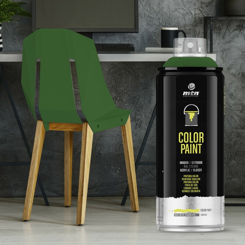 

Spray Ral Acrílico R-6002 Verde Hoja 400ml - Montana Colors