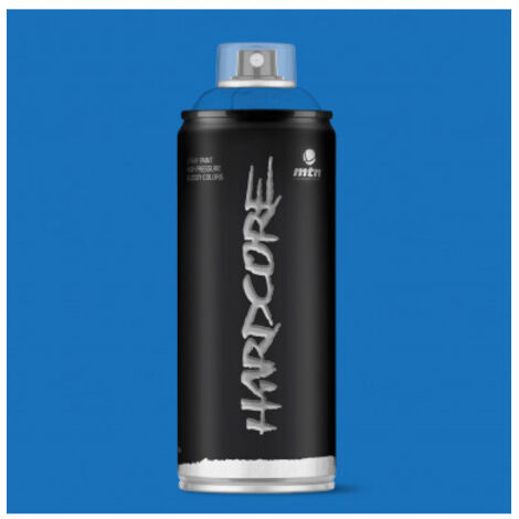Montana Hardcore Spray |Finition Brillante | Bleu Zeppelin 400ml | Montana Colors
