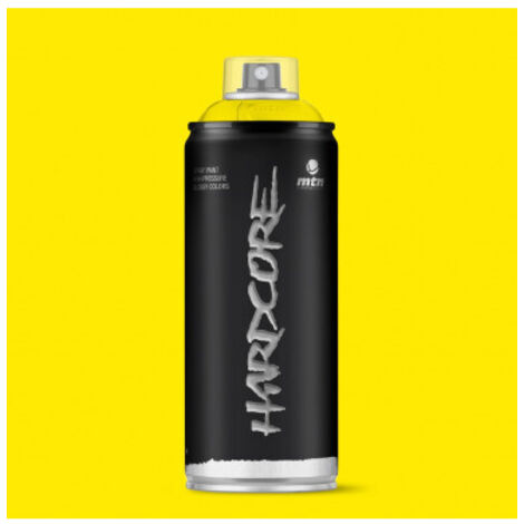 Montana Hardcore Spray |Finition Brillante | Jaune clair 400ml | Montana Colors