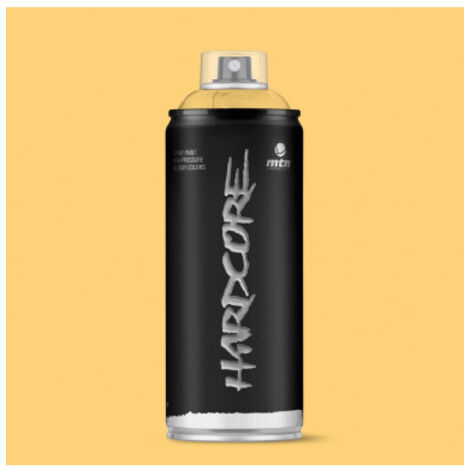 Montana Hardcore Spray |Finition Brillante | Jaune d'Atacama 400ml | Montana Colors