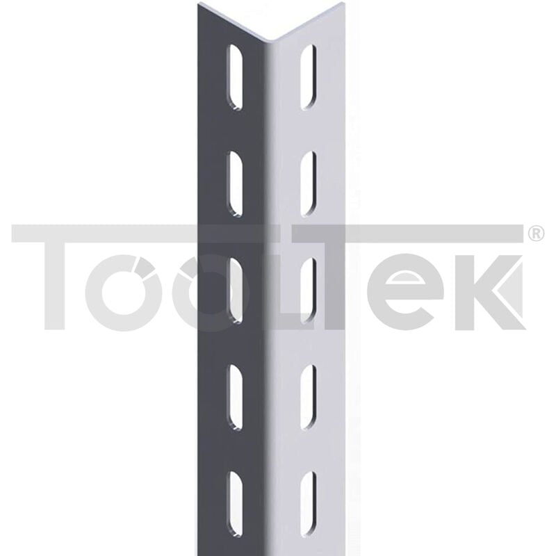 Image of Tooltek - montante angolare acciaio 200cm 35x35mm scaffalatura scaffali