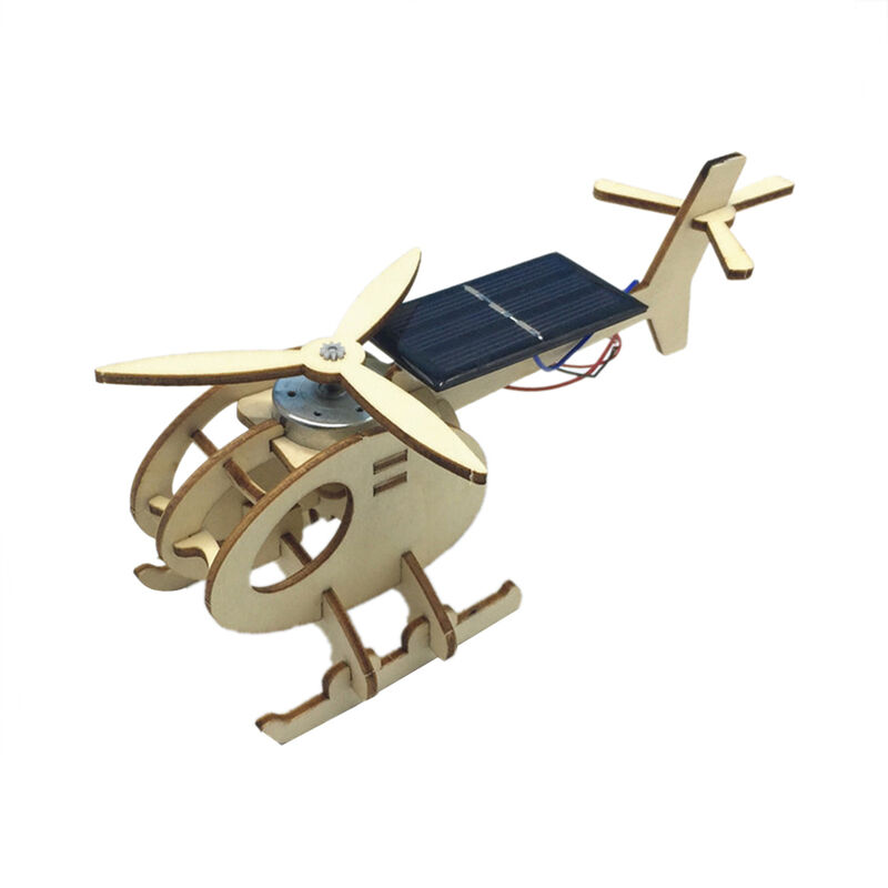 

Montar 3D Solar Energy Powers helicoptero rompecabezas de madera de madera modelo de avion Construction Kit arte de DIY Kit Pedagogico Educacion