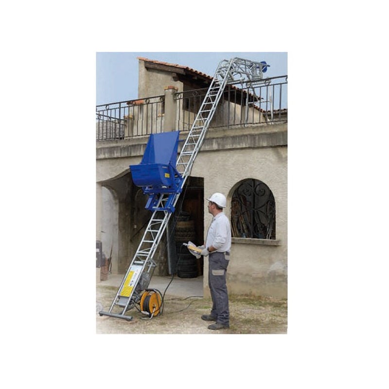 Tubesca Comabi - Monte-matériaux avec benne pendulaire - Hauteur 3.00m - Charge max 150kg - APACHE/3/BP