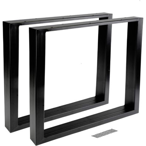 Montixx® 2er Set (1 Paar) Tischkufen& Tischbeine Tischuntergestell Möbelfüße B60 cm x H72 cm