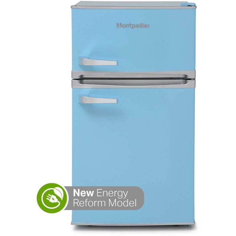 Swan Sr11035bln Retro 90L Under Counter Fridge Blue Swan US