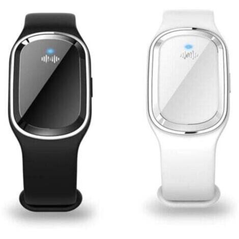 Montre-bracelet anti-moustiques à ultrasons Lot de 2 Charge USB rapide, 3 modes, protection 90%