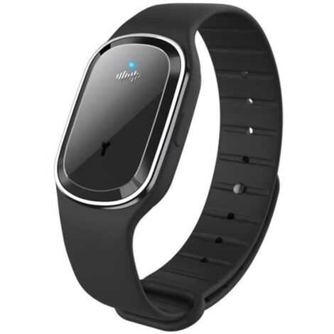 Montre connectée,Ultrasons Anti moustique insecte antiparasitaire punaises répulsif Bracelet poignet Intelligent - Type black