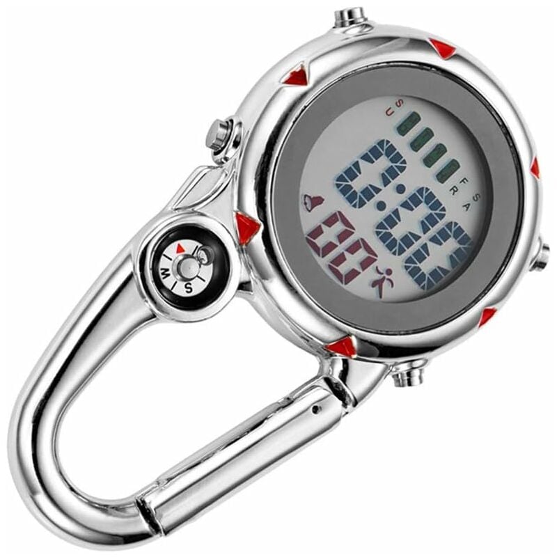 Montre d'escalade d'alpinisme en métal multifonctionnelle,adaptée à une utilisation intérieure et extérieure,au camping en plein air,à l'aventure en
