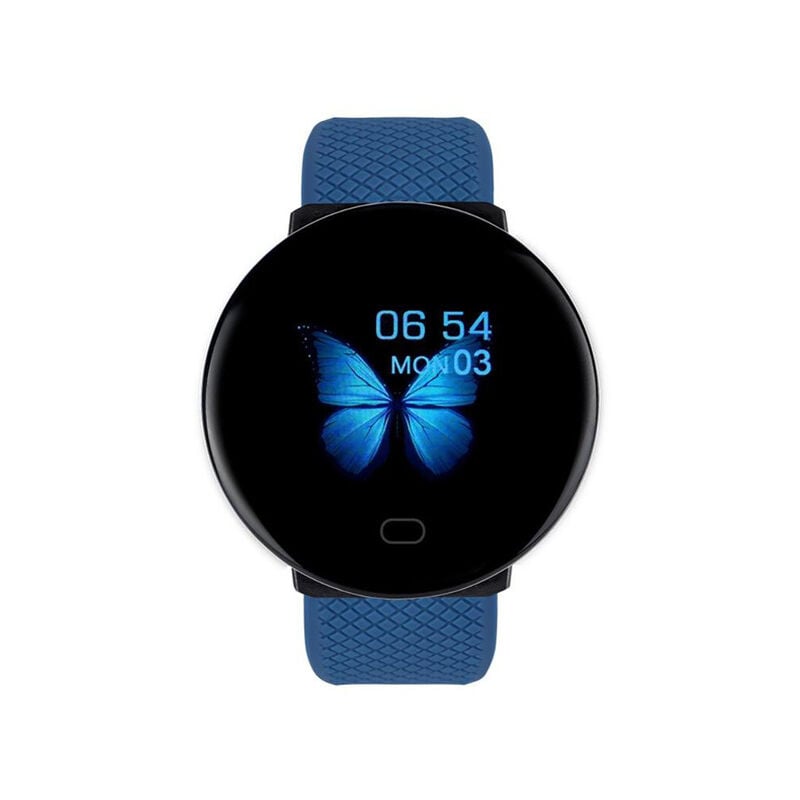 Fei Yu - Montre intelligente Bluetooth de surveillance de la santé D19, écran couleur, bracelet intelligent, fréquence cardiaque, pression