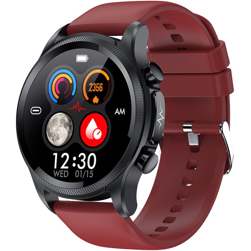 Montre intelligente de surveillance de la température corporelle, de la fréquence cardiaque, de la pression artérielle, de l'oxygène dans le sang et