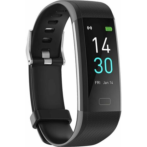 Montre intelligente Température corporelle, IP68 Bracelet intelligent étanche Montre de sport intelligente pour femme Podomètre pour homme Running Sleep Fitness Tracker d'activité Applicable à la plat