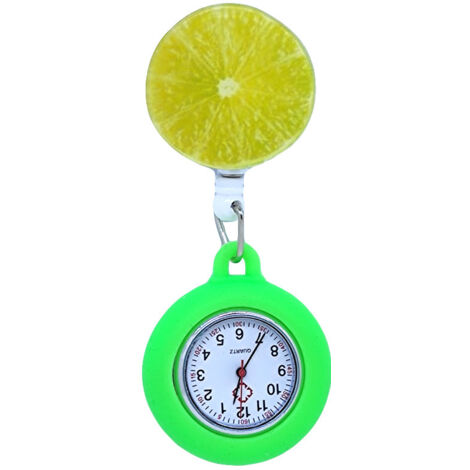 Montre suspendue lumineuse en silicone citron vert